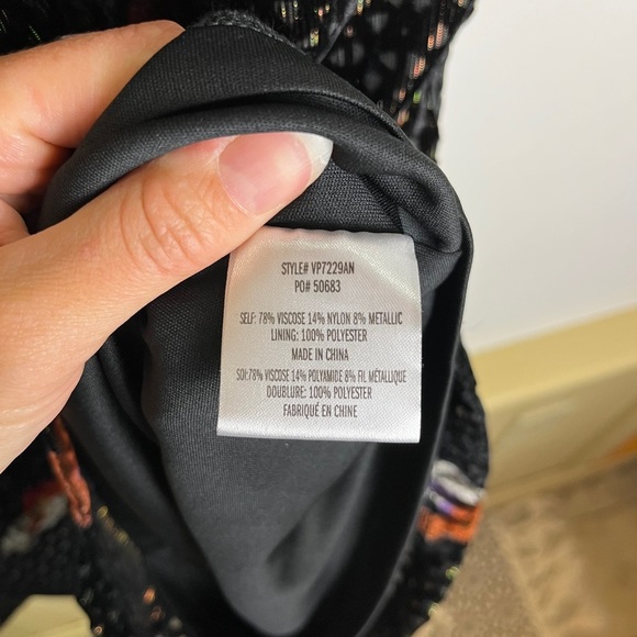 Anthropologie NWT Eva Franco Sz 0 Velvet Wide Leg Pants Black Motif Floral Glam - Picture 8 of 16